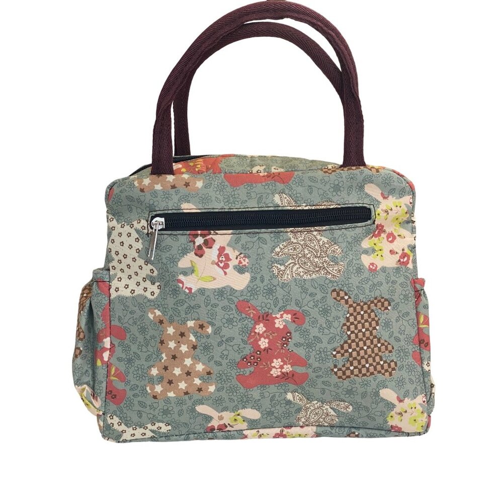 Lunch Bag Cooler Meal Prep Food Dinner Makeup Bag Women Kids Rabbit Bunny New - Picture 6 of 7